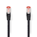 Miniatyrbild 1 av 3: CAT6 Nätverkskabel | RJ45 hane | RJ45 hane | S/FTP | 2.00 m | Rund | LSZH | Svart | Label