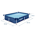 Miniatyrbillede 4 af 4: Rektangulær ramme pool 221x150x43 cm Bestway 56401N