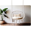 Pikkukuva 6 / 9: Riippuva puutarhakeinutuoli BOHO beige