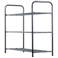 Miniatyrbillede 3 af 11: Skohylde metal sort 3-plan 63x28x60 cm