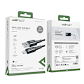 Pikkukuva 5 / 9: MFI-kaapeli iPhonelle USB - Lightning 2.4A 1.2m musta