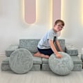 Miniatyrbillede 2 af 4: 2-sæders sovesofa puslespil - blå