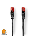 Pikkukuva 1 / 3: CAT6 Verkkokaapeli | RJ45 uros | RJ45 uros | U/UTP | 30.0 m | Ulkokäyttöön | Pyöreä | PE | Musta | Label
