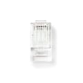 Miniatyrbillede 1 af 3: RJ45-stik | Han | Solid UTP CAT5 | Lige | Guldplateret | 10 stk. | PVC | Gennemsigtig | Box
