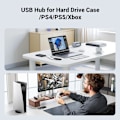 Pikkukuva 9 / 9: HUB-sovitinportin jakaja 4x USB-A 3.0 ja USB-A virtajohto musta