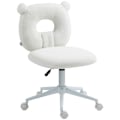 Miniatyrbillede 9 af 9: Kontorstol, Højdejusterbar Skrivebordsstol, Drejestol, Arbejdsstol, Computerstol Til Stuen, Bæreevne Op Til 120 Kg, Teddy Fleece