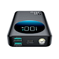 Pikkukuva 2 / 9: 2in1 Powerbank 10000mAh 30W LED USB-taskulamppu USB-C musta