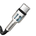 Miniatyrbillede 4 af 9: USB-C - USB-C kabel Cafule Metal Data Power Delivery 100W 1m - sort