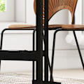 Miniatyrbillede 9 af 10: Spisebord, klapkøkkenbord med hjul, stålben, klapbord til 4-6 personer, spisebord, 52,5-120 x 80 x 73 cm