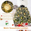 Miniatyrbillede 5 af 5: Kunstigt juletræ i kjoleform look med tørklæde & halskæde & belysning