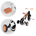 Pikkukuva 8 / 9: Tasapainopyörä polkimilla - koulutus, 3-in-1, sivupyörät, musta, ECOTOYS