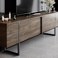 Miniatyrbillede 3 af 7: TV Stand Luxe - Valnød, Sort