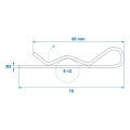 Miniatyrbild 2 av 2: Dragstift enkel 2mm / 6-12mm