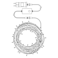 Pikkukuva 8 / 9: SmartLife Jouluvalot | Partylight | Wi-Fi | RGB | 48 LED's | 10.80 m | Android™ / IOS