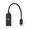 Miniatyrbillede 1 af 4: USB-C™ Adapter | USB 3.2 Gen 1 | USB-C™ Han | DisplayPort Hun | 8K@60Hz | 0.20 m | Runde | Nikkelplateret | PVC | Sort | Box