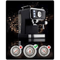 Miniatyrbillede 2 af 9: Berdsen BD-772 20 bar kaffemaskine, sort