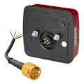 Miniatyrbillede 2 af 7: Baglygte 4 funktion 106 x 99 mm LED venstre
