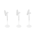 Miniatyrbillede 9 af 10: Stående gulvventilator 45W – 3 tilstande, 5 blade, hvid