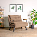 Miniatyrbillede 1 af 7: 1-sæders sovesofa Sando Single - lysebrun v2