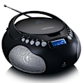 Miniatyrbillede 4 af 8: Bærbar radio CD/MP3 med USB og Bluetooth Sort