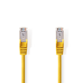 Miniatyrbillede 1 af 3: CAT5e netværkskabel | SF/UTP | RJ45 Han | RJ45 Han | 20.0 m | Runde | PVC | Gul | Plastikpose