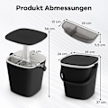Miniatyrbild 2 av 5: 15 L Bärbar Cool Bar med Lyftbar Bordsskiva & Flasköppnare Sidobord Kylbox Svart