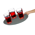 Miniatyrbild 5 av 7: Rund serveringsbricka 2-pack 40 cm