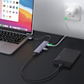 Miniatyrbild 4 av 5: USB HUB port splitter - 4x USB 3.0, grå