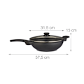 Miniatyrbillede 4 af 7: Wok med låg