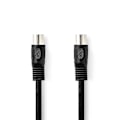 Pikkukuva 1 / 2: DIN Audiokaapeli | DIN 5-Pin uros | DIN 5-Pin uros | Niklattu | 1.00 m | Pyöreä | PVC | Musta | Label