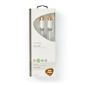 Pikkukuva 3 / 3: F Quick - F Quick Cables | F-pikaliitin uros | F-pikaliitin uros | Kullattu | 75 Ohm | Tuplasuojattu | 5.00 m | Pyöreä | PVC | Valkoinen | Ikkunalline