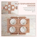 Miniatyrbillede 6 af 10: Sæt Med Spisebord Og 4 Stole, Køkkenbord Med Hylde, Teak, Stål, Spisestuemøbler