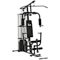 Miniatyrbillede 1 af 10: Gym Multigym Fitnessstation Multigym Med Vægte, Lat Pull-Down & Leg Curl, Metal & Pu Syntetisk Læder, Sort