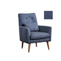 Miniatyrbillede 3 af 4: Wing Chair Zeni Berjer - Mørkeblå
