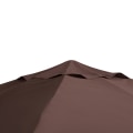 Pikkukuva 9 / 10: Vaihto Roof Gazebo 2,93X2,93M Gazebo Cover Aurinkosuoja Polyesteri Kahvi