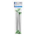 Pikkukuva 1 / 7: Tentpeg 25cm metalli muovikoukulla hohtava pimeässä 6 kpl polybagissa