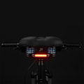 Miniatyrbillede 3 af 5: MTB cykelsadel med støddæmpere, vandtæt + LED lys - sort