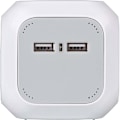 Miniatyrbillede 2 af 3: ALEA-Power-stik med USB / stikblok (4-vejs stikdåser, 2x USB-oplader og 1,4 m kabel) TYPE F