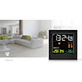 Miniatyrbild 8 av 9: Väderstation | Inomhus & utomhus | Inklusive trådlös vädersensor | Väderprognos | Tidsdisplay | LED Display | Alarmklockfunktion