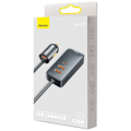 Miniatyrbild 5 av 9: Billaddare splitter 3x USB + USB-C 120W PPS QC PD grå