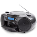 Miniatyrbillede 2 af 6: Kassetteradio CD/FM-radio/kassettebånd/USB/BT Sort
