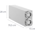 Miniatyrbillede 4 af 4: Dispenser feeder til engangskopper med 2 STÅL dispensere 81 - 89 mm