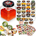 Pikkukuva 1 / 9: Maustesäiliö lasi 100 ml 24 kpl + 90 tarraa