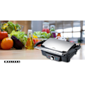Miniatyrbillede 6 af 7: Panini / Bordgrill 1600W Sort / Rustfrit stål tophus