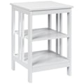 Miniatyrbillede 2 af 5: 3-lags sengebord Sofabord Sofabord til soveværelse 40 x 40 x 61 cm Hvid