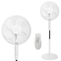 Miniatyrbillede 1 af 10: Gulvblæser stående ventilator 45W – 3 tilstande, 5 blade, timer, fjernbetjening