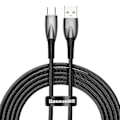 Miniatyrbillede 1 af 9: Glimmer USB-A - USB-C hurtigopladningskabel 2m - sort