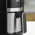 Miniatyrbild 9 av 10: Varmluftsfritös 4L Airfryer med 12 program, 60 min timer, non-stick belagd korg, 1300W fritös utan olja, med överhettningsskydd, LED-pekskärm, svart
