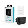 Miniatyrbild 5 av 9: GaN 140W strömförsörjningsladdare 4 portar 2x USB-C + 2x USB - svart