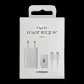 Miniatyrbild 5 av 5: USB-C 15W PD AFC väggladdare + vit USB-C-kabel